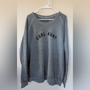 The Shop Forward “Cool Aunt” Graphic Sweatshirt Gray 2XL